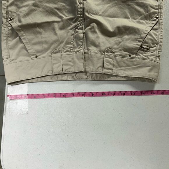 Express Women’s Vintage Y2K Khaki Mini Skirt 2 Tan Casual Twee - Picture 8 of 12